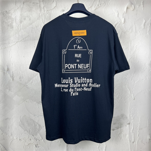 LOUIS VUITTON コピー Ｔシャツ ロゴ プリント サイン バッグ 3色 綿 オーバーサイズ ルイヴィトン