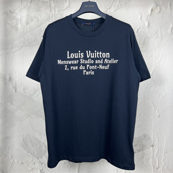 LOUIS VUITTON コピー Ｔシャツ ロゴ プリント サイン バッグ 3色 綿 オーバーサイズ ルイヴィトン