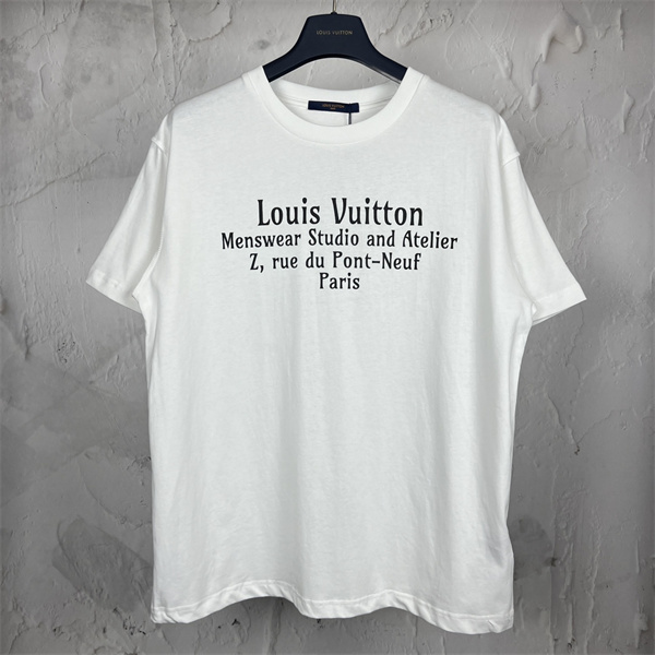 LOUIS VUITTON コピー Ｔシャツ ロゴ プリント サイン バッグ 3色 綿 オーバーサイズ ルイヴィトン