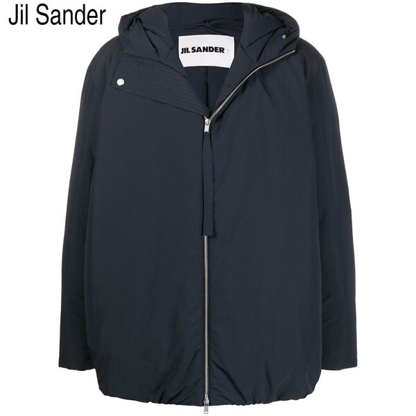 【ジルサンダー ダウン コピー】Jil Sander ネイビー ダウン フード ジャケット