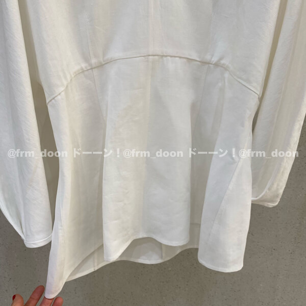 ジルサンダー トップス コピー【JIL SANDER】2021SS新作 リネン Vネック 切り替え JSPS561206 