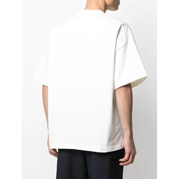 ジルサンダー Tシャツ 偽物 2021SS新作 クルーネック プリント cotton JSMS707043-MS248508