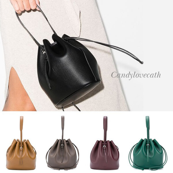 ジルサンダー 巾着 偽物 JIL SANDER バッグ コピー Holster レザー バケットバッグ