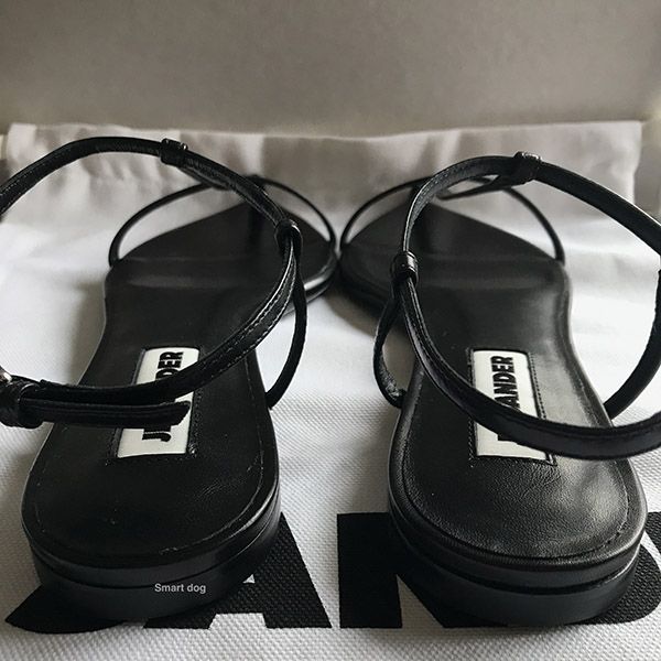 【ジルサンダー】レザーフラットサンダル 偽物/3カラー2023春夏新品