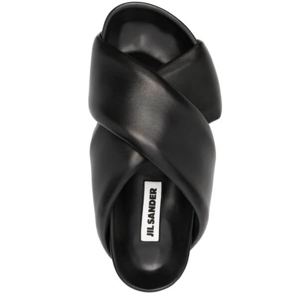 ジルサンダー サンダル 偽物 JIL SANDER プラットフォームレザー