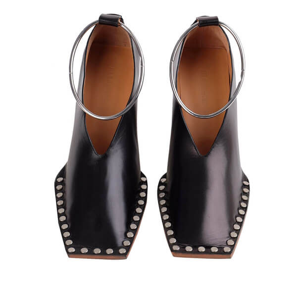 ジルサンダー 革靴 偽物 【JIL SANDER】アンクレット☆スタッズ レザーパンプス☆3色展開 アクセサリー