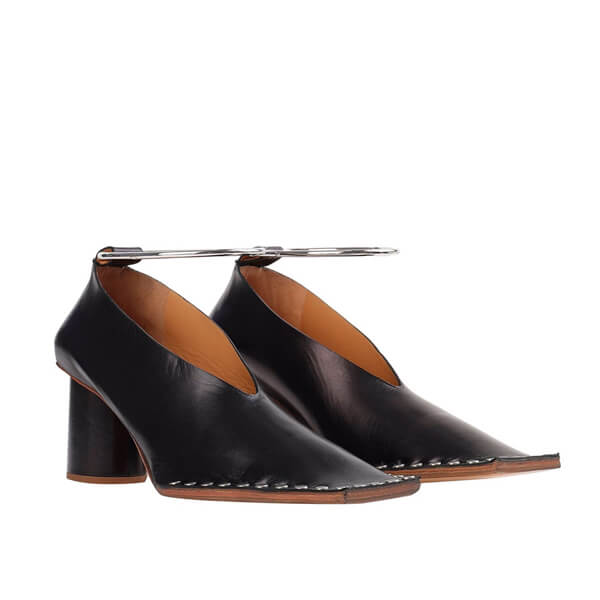 ジルサンダー 革靴 偽物 【JIL SANDER】アンクレット☆スタッズ レザーパンプス☆3色展開 アクセサリー