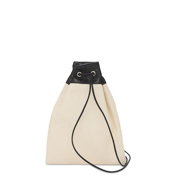 ジルサンダー バッグ コピー JIL SANDER+☆ロゴ ドローストリング キャンバス ポーチバッグ
