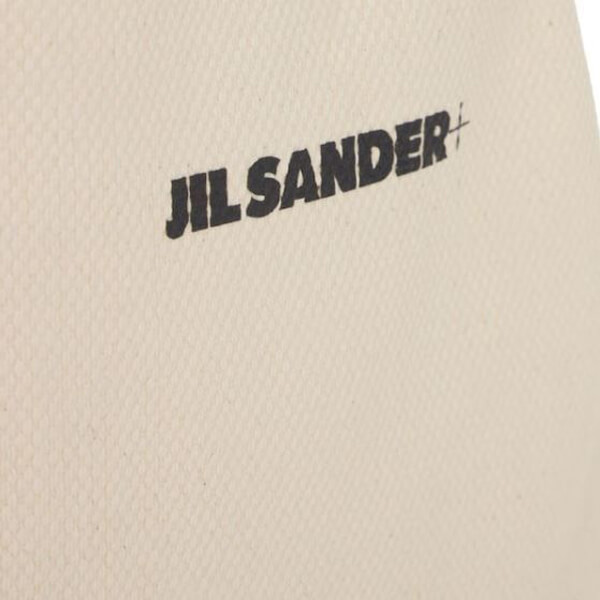 ジルサンダー バッグ コピー JIL SANDER+☆ロゴ ドローストリング キャンバス ポーチバッグ