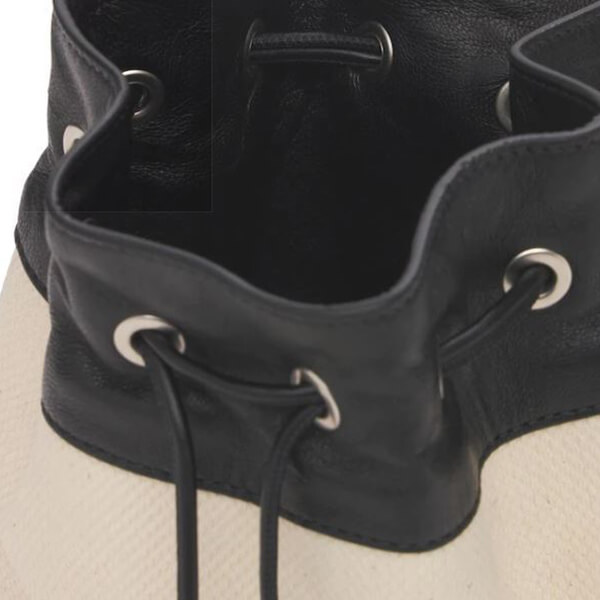 ジルサンダー バッグ コピー JIL SANDER+☆ロゴ ドローストリング キャンバス ポーチバッグ