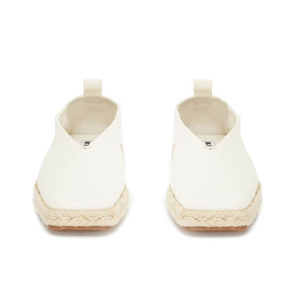 ジルサンダー エスパドリーユ 偽物★JIL SANDER★レザー ホワイト