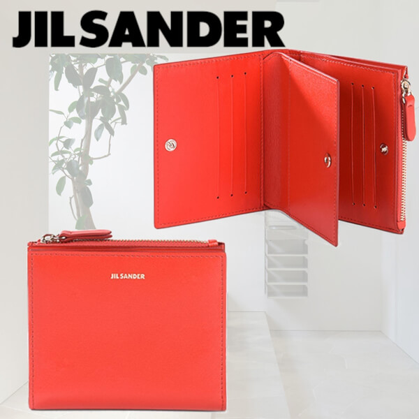 Jil Sander★ジルサンダー 財布 偽物 ファイン プラクティカル ウォレット★スモール