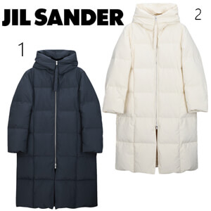 ジルサンダー ダウン コピー【新作】Jil Sander フーデッドダウンコート 送料込追跡可