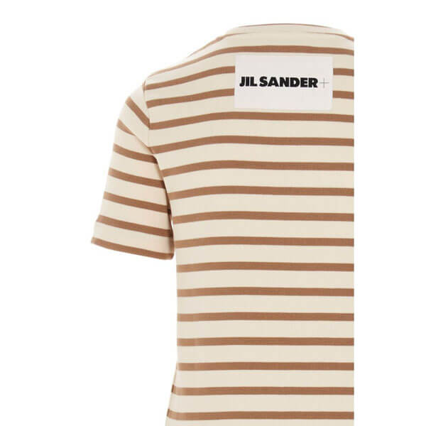【ジルサンダー Tシャツ 偽物】2021SS新作 クルーネック ボーダー Tシャツ(各色)