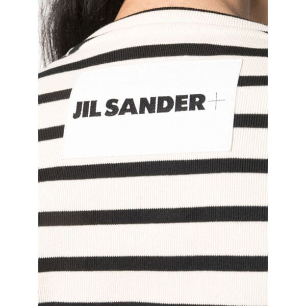 【ジルサンダー Tシャツ 偽物】2021SS新作 クルーネック ボーダー Tシャツ(各色)