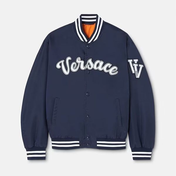 ヴェルサーチ 偽物 バーシティ ナイロン ボンバー ジャケット 1008027-1A05725_1UD70