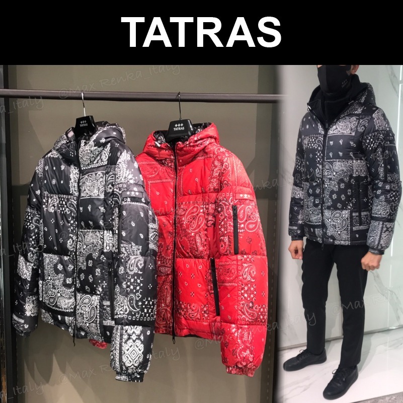 タトラス コピー ダウン ​新作【TATRAS】AGRIPPAバンダナ柄リバーシブルダウンジャケット 大人気！超限定