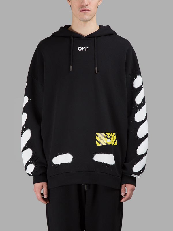 オフ ホワイト パーカー 偽物 レプリカ  通販 OFF WHITE SPRAY DIAGONALS HOODIE PARKA