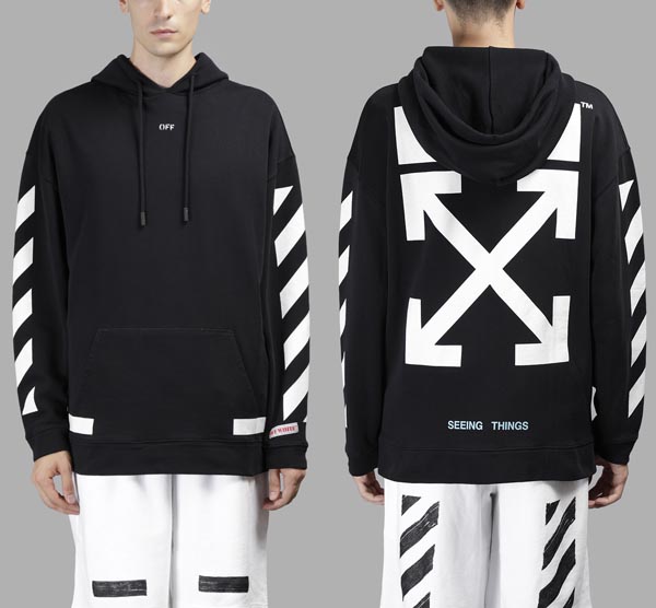 オフ ホワイト 東京 偽物 パーカー 激安 OFF WHITE ARROW OVER HOODIE 芸能人