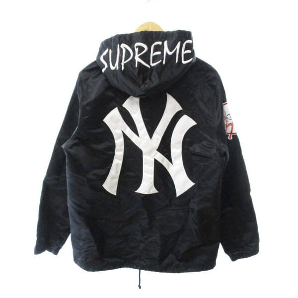 シュプリーム コピー New York NY シュプリーム YANKEES Satin Hooded Jacket