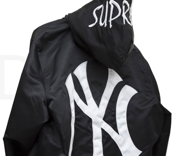 シュプリーム コピー New York NY シュプリーム YANKEES Satin Hooded Jacket