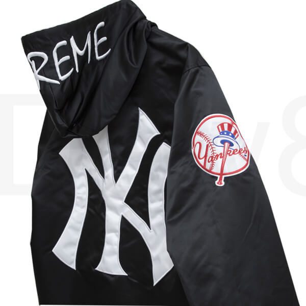 シュプリーム コピー New York NY シュプリーム YANKEES Satin Hooded Jacket