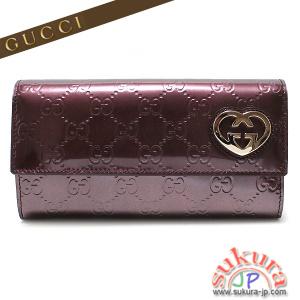 グッチコピー 長財布 LOVELY ラブリー ボルドーシャイニー 251861 AP22G 6029