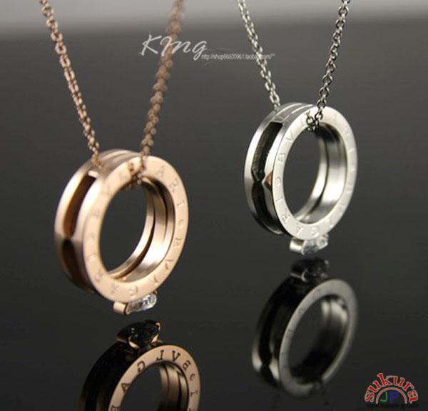ブルガリ ネックレスペンダント ローズゴールド ne127