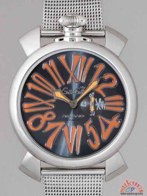 ガガミラノ  スリム　46mm　クォーツ 5080.4 SSブレス