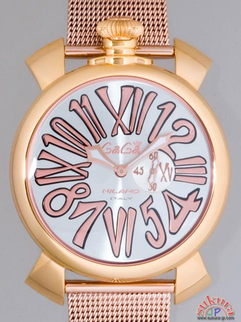 ガガミラノ  スリム　46mm　クォーツ 5081.2 RGメッキブレス