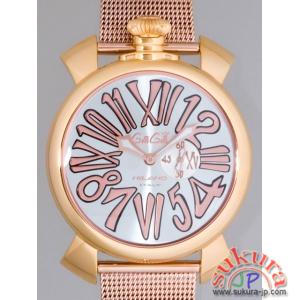 ガガミラノ  スリム　46mm　クォーツ 5081.2 RGメッキブレス