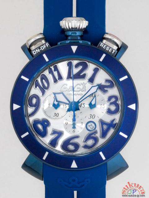 ガガミラノ コピー クロノ　48mm　クォーツ 6053.1 ブルーラバー