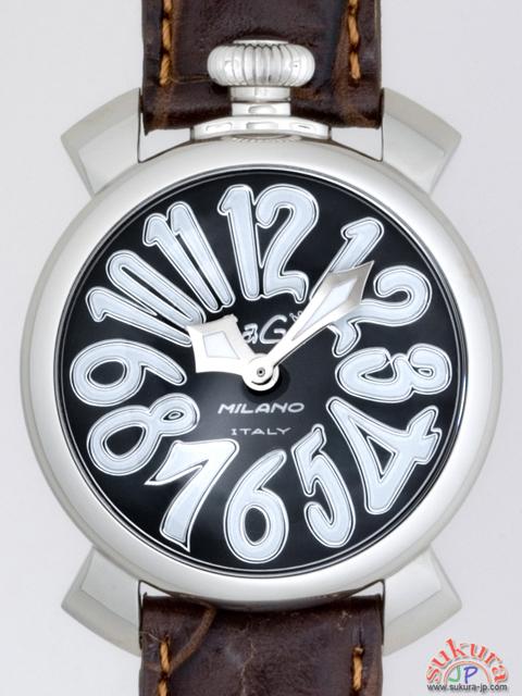 ガガミラノ コピー マニュアーレ　40mm　クォーツ 5020.4 ダークブラウン革
