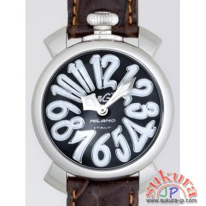 ガガミラノ コピー マニュアーレ　40mm　クォーツ 5020.4 ダークブラウン革