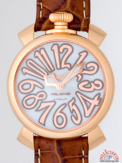 ガガミラノ コピー マニュアーレ　40mm　クォーツ 5021.2 ブラウン革