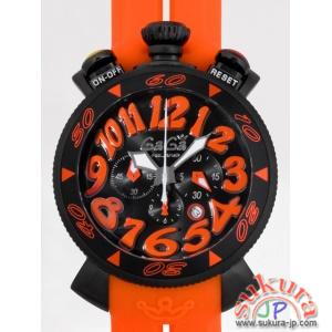 ガガミラノ コピー GAGAMILANO クロノ 48mm　クォーツ 6054.3 オレンジラバー
