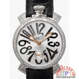 ガガミラノ マニュアーレ　48mm　手巻き　グレコ 5010D GRECO ブラック革