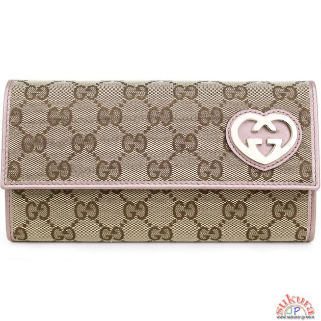 グッチ 長財布 GGキャンバス 251861 F4C2G 8594 LOVELY ハート レディース