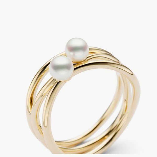 すぐ届く！TASAKI パール リング 偽物イエローゴールド 関税込
