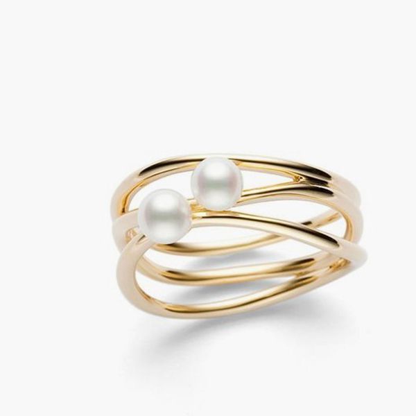 すぐ届く！TASAKI パール リング 偽物イエローゴールド 関税込