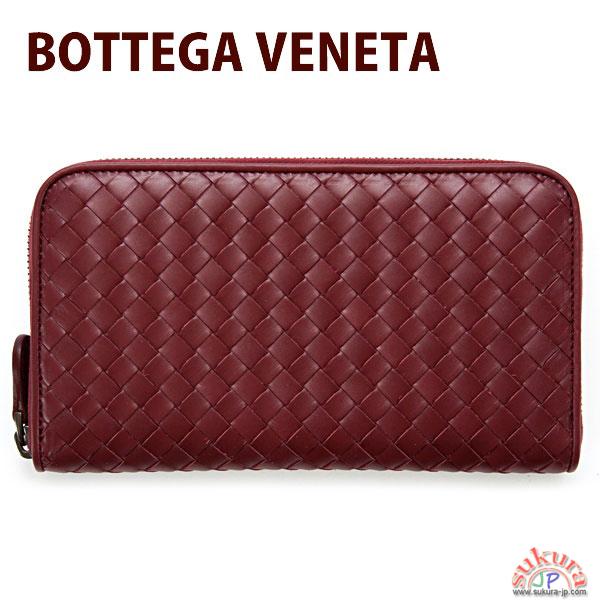 ボッテガヴェネタ 長財布 レザー メンズ レッド 114076 V4651 6130 VERMILLON