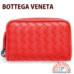 ボッテガヴェネタ 財布 レザー 小銭入れ レッド 114075 V001N 7501