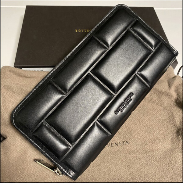 ボッテガヴェネタ 財布 偽物 ブロック キルティング ジップアラウンド 長財布 593217VB1G18803