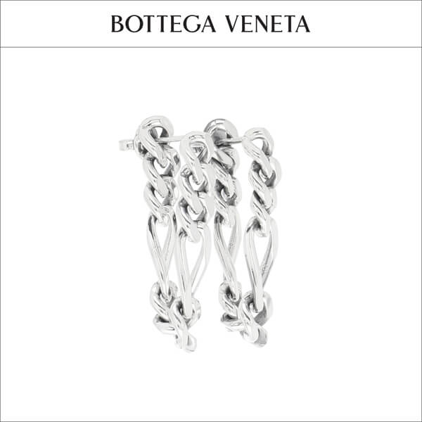 【ボッテガヴェネタ】ボッテガヴェネタ ピアス パロディ スターリングシルバー チェーンリンクピアス