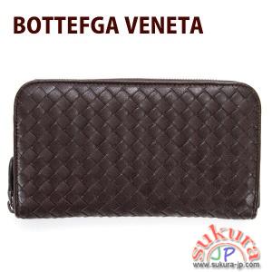 ボッテガヴェネタ 長財布 ウォッシュドラムスキン ダークブラウン 114076 VX051 2006
