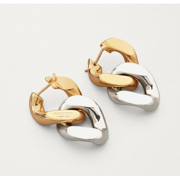 人気 ボッテガヴェネタ ピアス 偽物★ボッテガヴェネタ★ボッテガ シルバー＆ゴールドピアス 589306V507D8119