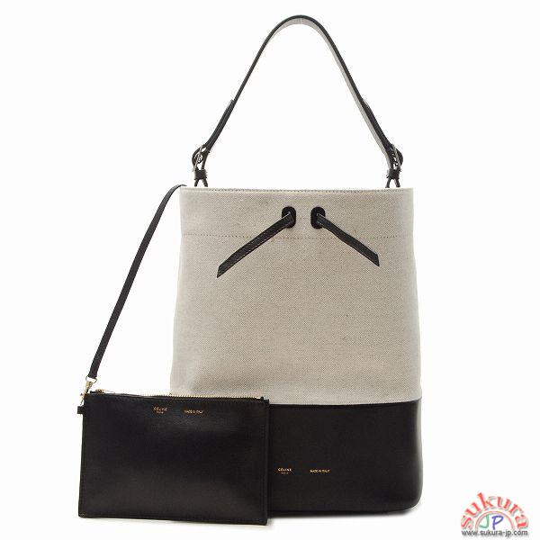 セリーヌ SMALL DRAWSTRINGショルダーバッグ 17046 2LFC 01CR