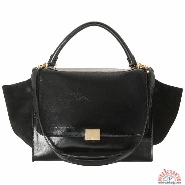 セリーヌ TRAPEZEストラップ付きハンドバッグ 16954 3JLC 38NO