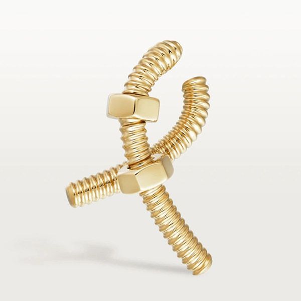 即対応 カルティエ エクル ドゥ コピー 18K シングル ピアス B8301436