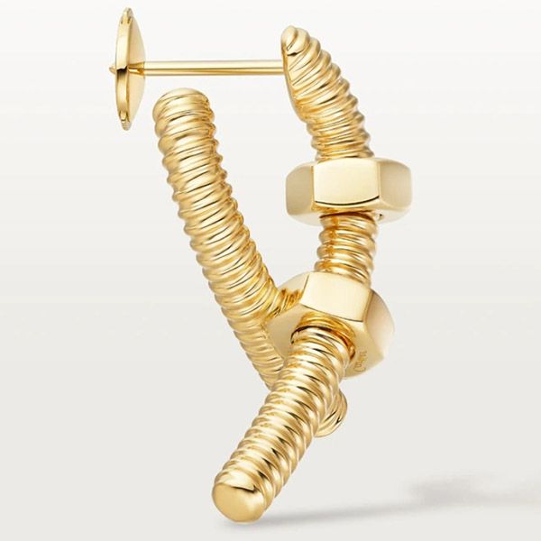 即対応 カルティエ エクル ドゥ コピー 18K シングル ピアス B8301436
